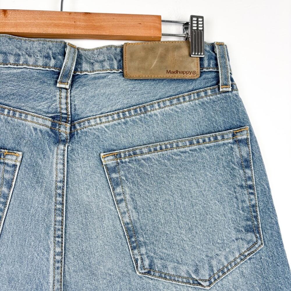 NWT MadHappy Straight‎ Leg Light Wash Denim Jeans Women’s 30 - Picture 3 of 7